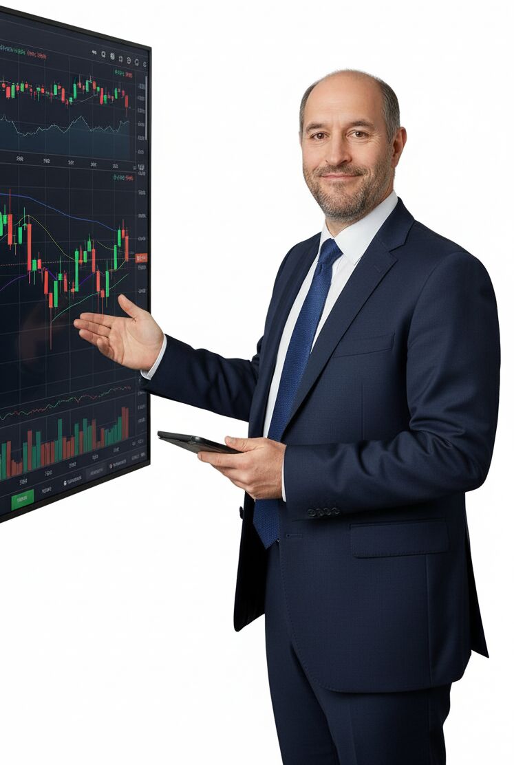 Gerhard Öhler mit Trading-Charts